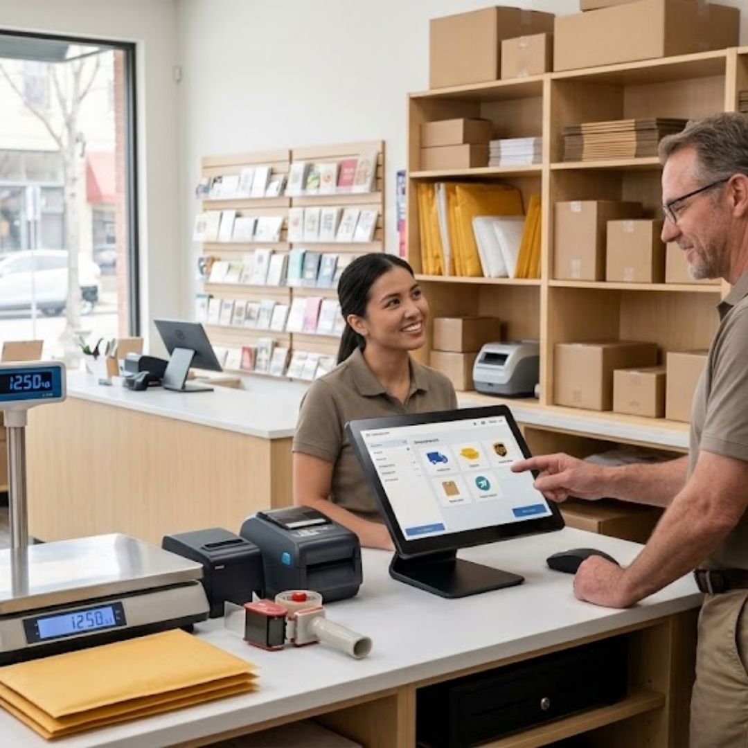 On-site business training and operational support for a new pack and ship store owner.